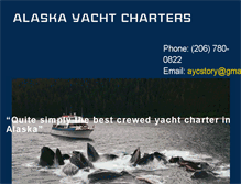 Tablet Screenshot of alaskanyachtcharters.com